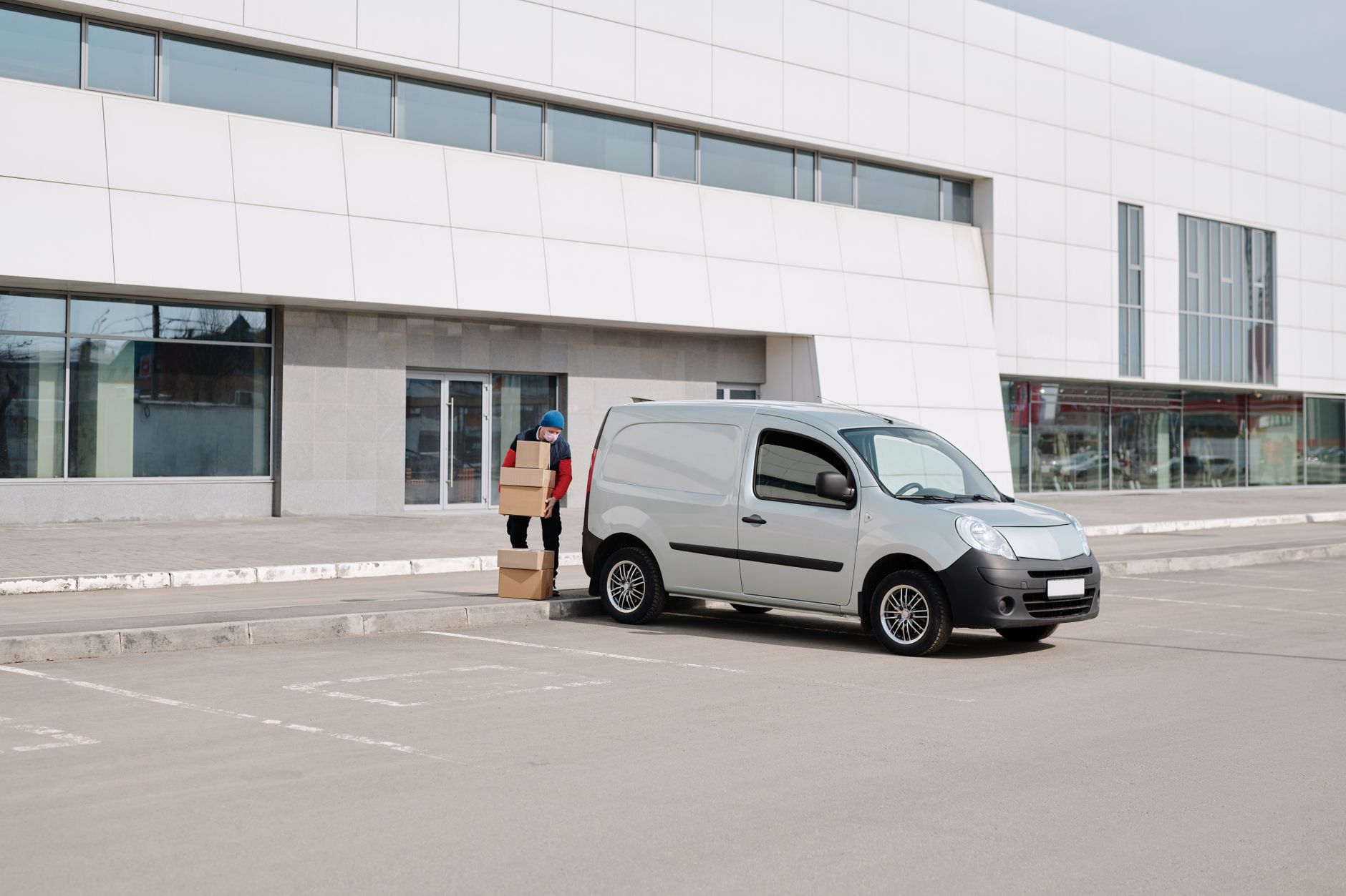 Freight leaving a distribution centre